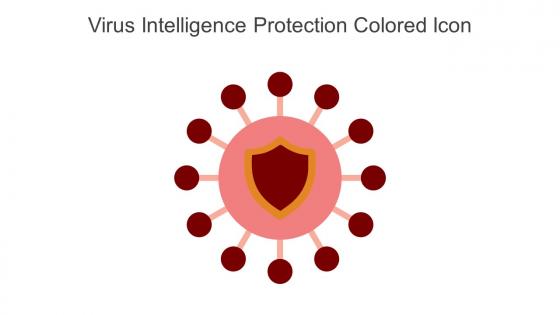Virus Intelligence Protection Colored Icon In Powerpoint Pptx Png And Editable Eps Format