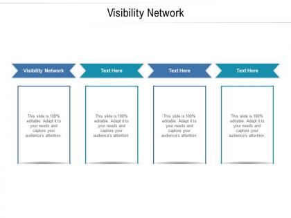 Visibility network ppt powerpoint presentation ideas icon cpb