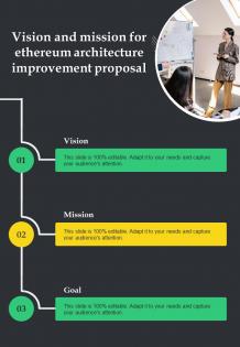 Vision And Mission For Ethereum Architecture Improvement One Pager Sample Example Document