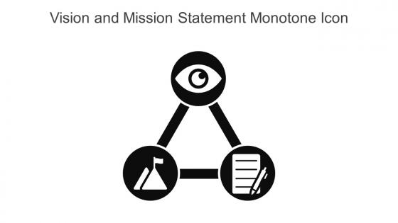 Vision And Mission Statement Monotone Icon In Powerpoint Pptx Png And Editable Eps Format