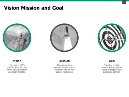 Vision mission and goal f176 ppt powerpoint presentation portfolio aids