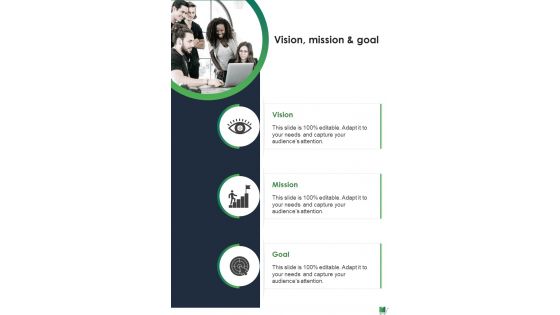 Vision Mission And Goal Freight Check Up Software Suite One Pager Sample Example Document