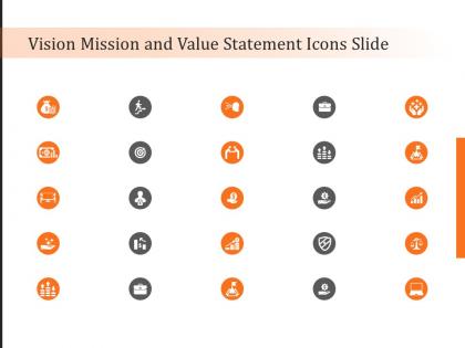 Vision mission and value statement icons slide ppt powerpoint presentation icon graphic tips