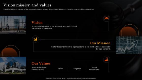 Vision Mission And Values Legal And Law Associates Llp Company Profile