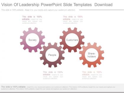 Vision of leadership powerpoint slide templates download