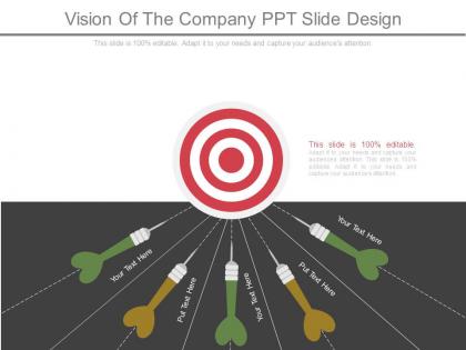 Vision of the company ppt slide design