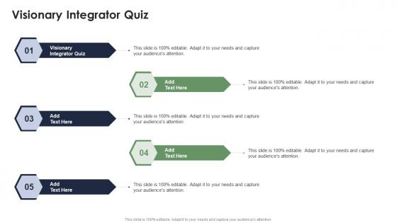 Visionary Integrator Quiz In Powerpoint And Google Slides Cpb
