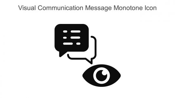 Visual Communication Message Monotone Icon In Powerpoint Pptx Png And Editable Eps Format