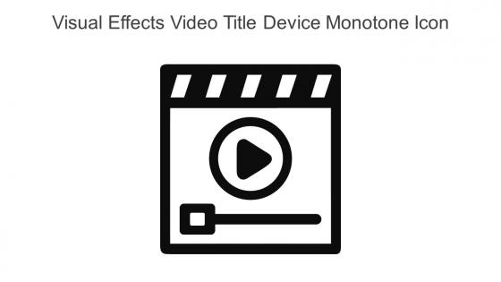 Visual Effects Video Title Device Monotone Icon In Powerpoint Pptx Png And Editable Eps Format