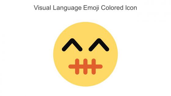 Visual Language Emoji Colored Icon In Powerpoint Pptx Png And Editable Eps Format