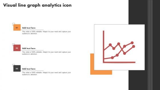 Visual Line Graph Analytics Icon