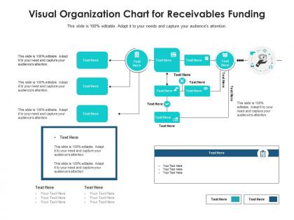 Visual organization chart for receivables funding infographic template