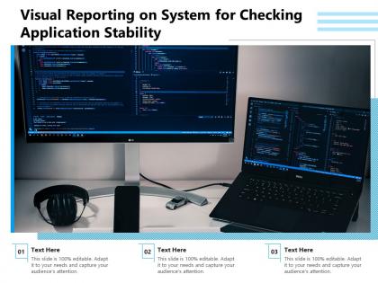 Visual reporting on system for checking application stability