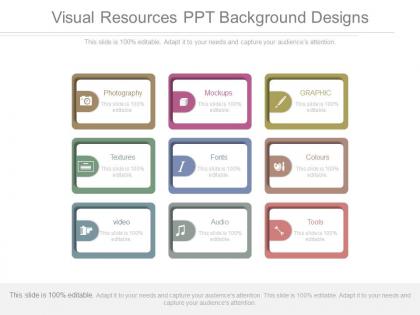Visual resources ppt background designs
