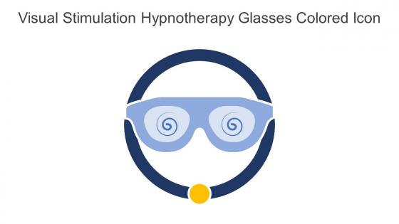 Visual Stimulation Hypnotherapy Glasses Colored Icon In Powerpoint Pptx Png And Editable Eps Format