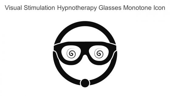 Visual Stimulation Hypnotherapy Glasses Monotone Icon In Powerpoint Pptx Png And Editable Eps Format