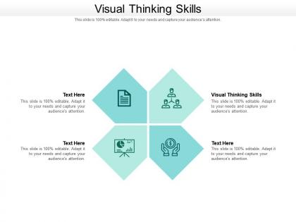 Visual thinking skills ppt powerpoint presentation icon professional cpb