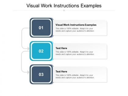 Visual work instructions examples ppt powerpoint presentation ideas maker cpb