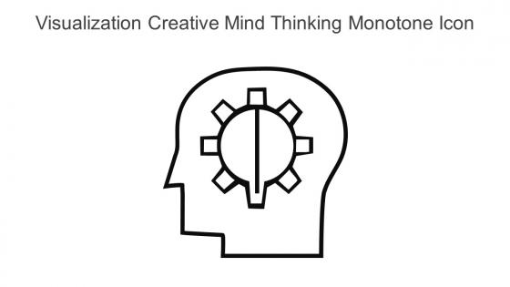 Visualization Creative Mind Thinking Monotone Icon In Powerpoint Pptx Png And Editable Eps Format