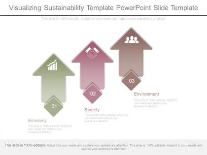 Visualizing sustainability template powerpoint slide template