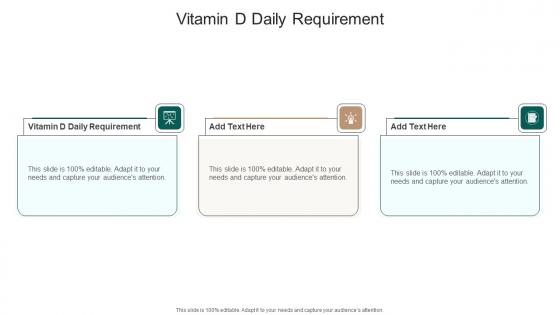 Vitamin D Daily Requirement In Powerpoint And Google Slides Cpb