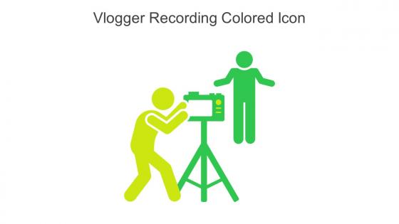 Vlogger Recording Colored Icon In Powerpoint Pptx Png And Editable Eps Format