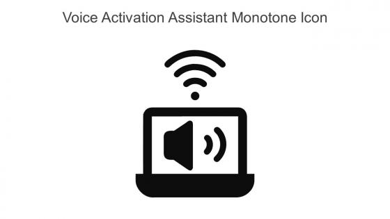 Voice Activation Assistant Monotone Icon In Powerpoint Pptx Png And Editable Eps Format