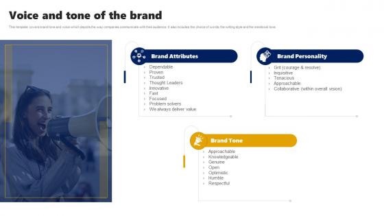Voice And Tone Of The Brand Branding Rollout Plan Ppt Layouts Layout Ideas