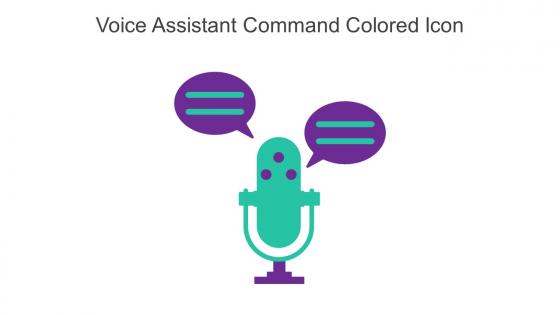 Voice Assistant Command Colored Icon In Powerpoint Pptx Png And Editable Eps Format