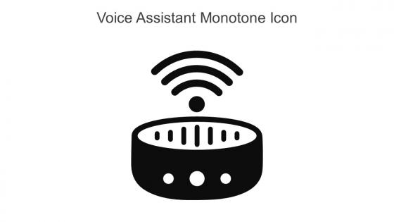 Voice Assistant Monotone Icon In Powerpoint Pptx Png And Editable Eps Format