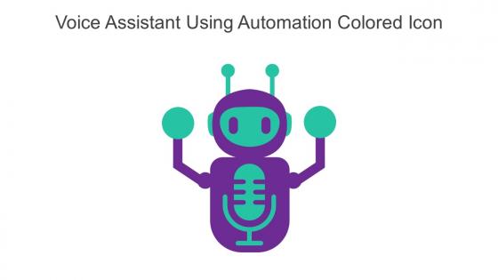 Voice Assistant Using Automation Colored Icon In Powerpoint Pptx Png And Editable Eps Format