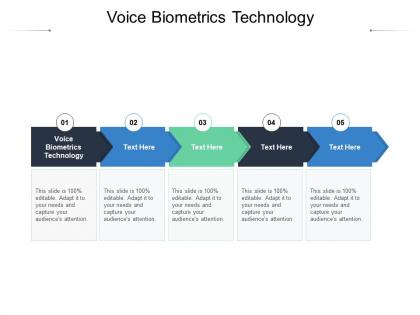 Voice biometrics technology ppt powerpoint presentation styles professional cpb
