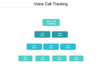 Voice call tracking ppt powerpoint presentation infographic template background images cpb
