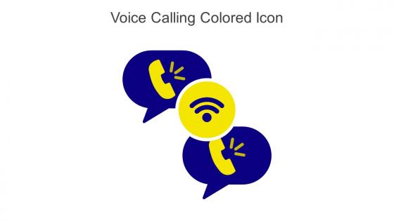 Voice Calling Colored Icon In Powerpoint Pptx Png And Editable Eps Format