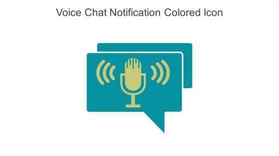Voice Chat Notification Colored Icon In Powerpoint Pptx Png And Editable Eps Format