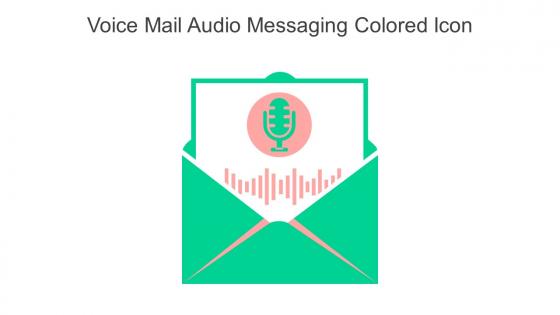 Voice Mail Audio Messaging Colored Icon In Powerpoint Pptx Png And Editable Eps Format