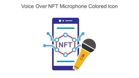 Voice Over NFT Microphone Colored Icon In Powerpoint Pptx Png And Editable Eps Format