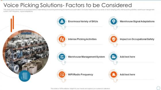 Voice Picking Solutions Factors To Be Considered Improving Management Logistics Automation