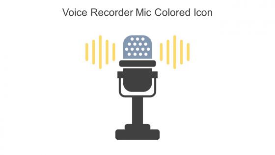 Voice Recorder Mic Colored Icon In Powerpoint Pptx Png And Editable Eps Format