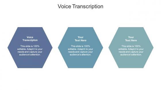 Voice transcription ppt powerpoint presentation summary visual aids cpb