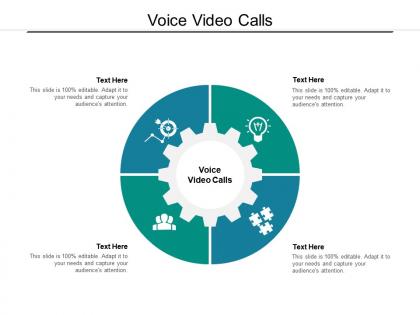 Voice video calls ppt powerpoint presentation slides design ideas cpb