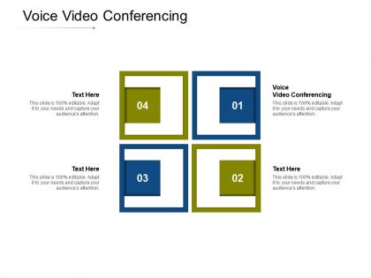Voice video conferencing ppt powerpoint presentation inspiration graphics template cpb