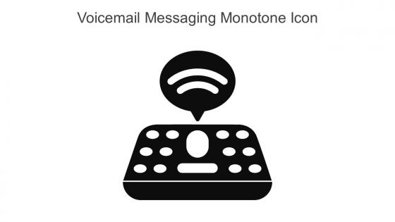 Voicemail Messaging Monotone Icon In Powerpoint Pptx Png And Editable Eps Format