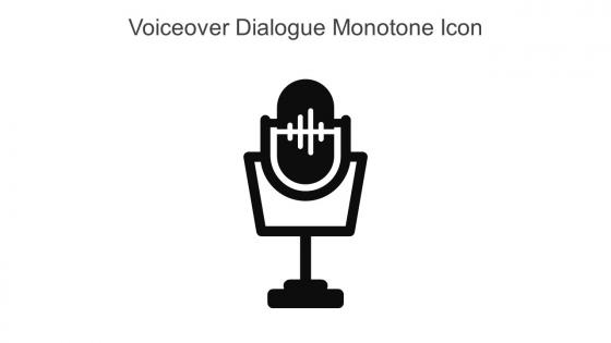 Voiceover Dialogue Monotone Icon In Powerpoint Pptx Png And Editable Eps Format