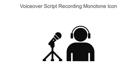 Voiceover Script Recording Monotone Icon In Powerpoint Pptx Png And Editable Eps Format