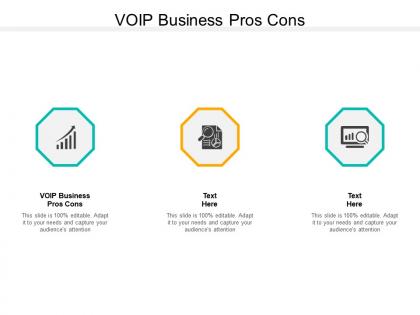 Voip business pros cons ppt powerpoint presentation icon infographics cpb