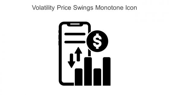 Volatility Price Swings Monotone Icon In Powerpoint Pptx Png And Editable Eps Format