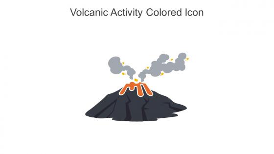 Volcanic Activity Colored Icon In Powerpoint Pptx Png And Editable Eps Format