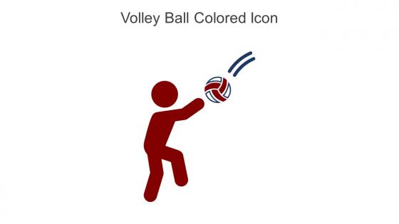 Volley Ball Colored Icon In Powerpoint Pptx Png And Editable Eps Format