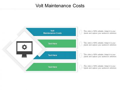 Volt maintenance costs ppt powerpoint presentation layouts background images cpb